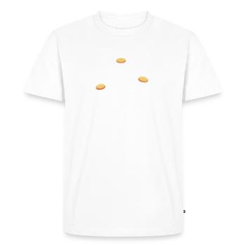 Fleurs d’été Fleur Inspiration Dicton de motivation - T-shirt Premium bio Homme - blanc - Devant - Nico (187cm)