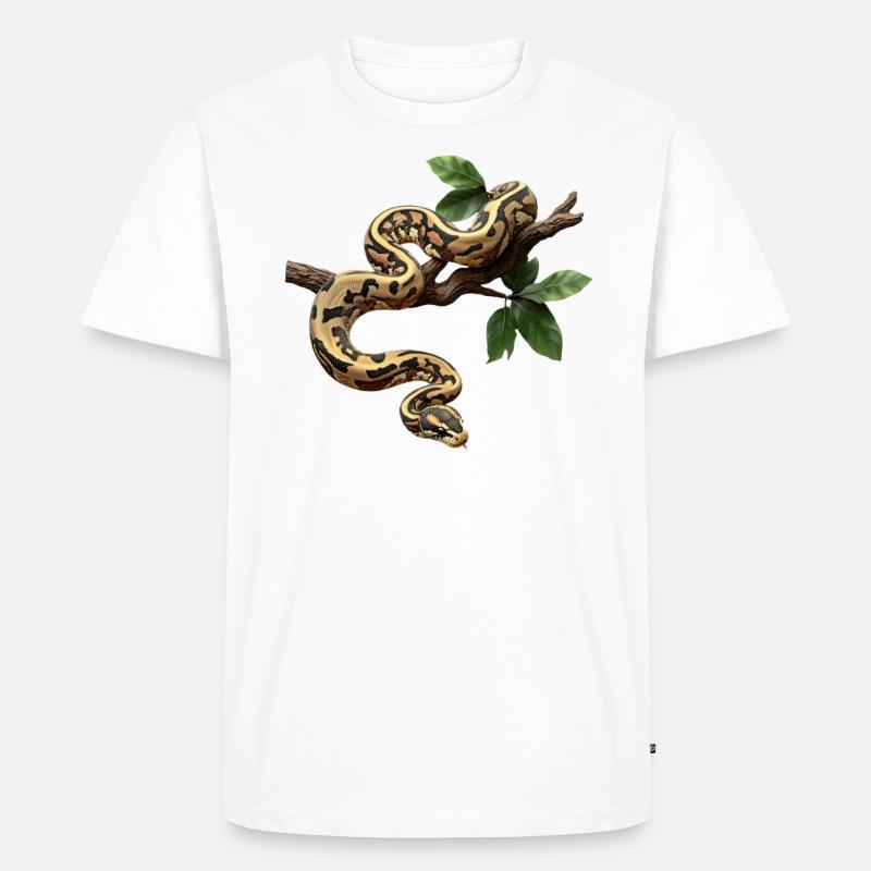 Königspython Schlangen Liebhaber Terrarium Python - Männer Premium Bio T-Shirt - undefined