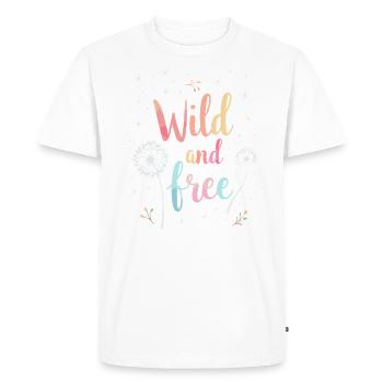 Dandelion Dandelion Lover Floral Floral - T-shirt Premium bio Homme - blanc - Devant - Nico (187cm)