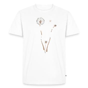 Dandelion Dandelion Lover Floral Floral - T-shirt Premium bio Homme - blanc - Devant - Nico (187cm)