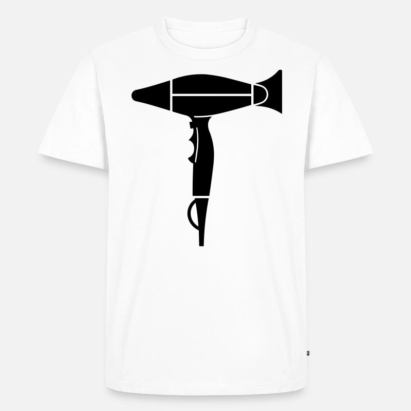 Föhn - Männer Premium Bio T-Shirt - Weiß