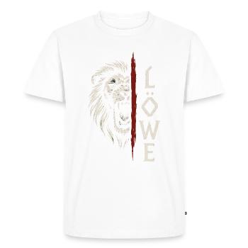 Roi de la nature - T-shirt Premium bio Homme - blanc - Devant - Nico (187cm)