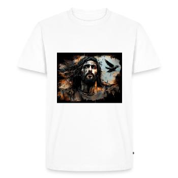Jesus Christ - Men's Premium Organic T-Shirt - white - Front - Nico (187cm)