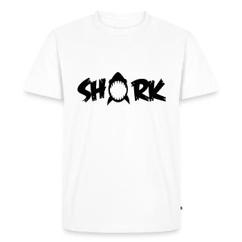 Hai - Men's Premium Organic T-Shirt - white - Front - Nico (187cm)
