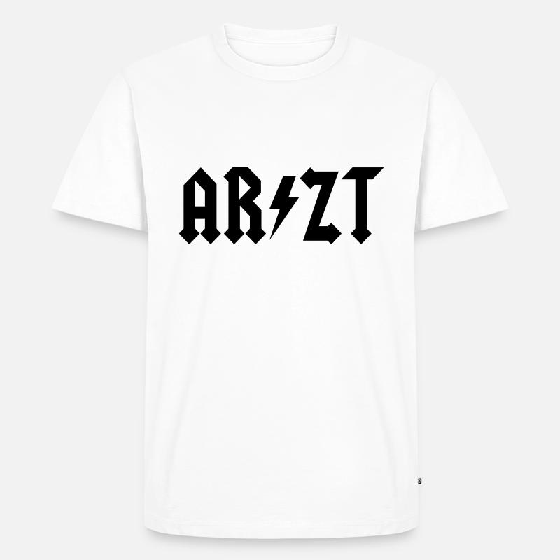 Arzt - Männer Premium Bio T-Shirt - Weiß