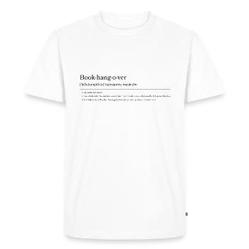 Gueule de bois des livres - T-shirt Premium bio Homme - blanc - Devant - Nico (187cm)