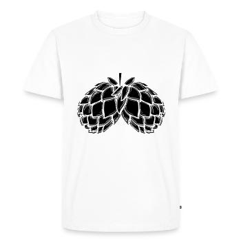 hop - Men's Premium Organic T-Shirt - white - Front - Nico (187cm)