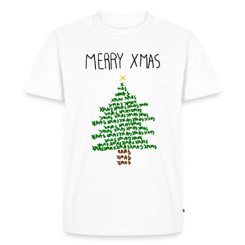 MERRY XMAS - Men's Premium Organic T-Shirt - white - Front - Nico (187cm)