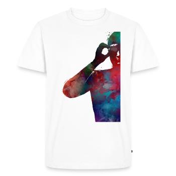 Swimmer sport art #swimmer #sport - Men's Premium Organic T-Shirt - white - Front - Nico (187cm)
