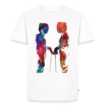 fencing sport art #fencing #sport - Men's Premium Organic T-Shirt - white - Front - Nico (187cm)