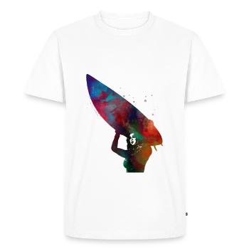 Surfer sport art #surfer #sport - T-shirt Premium bio Homme - blanc - Devant - Nico (187cm)