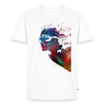 Nageur sport #swimmer #sport - T-shirt Premium bio Homme - blanc - Devant - Nico (187cm)