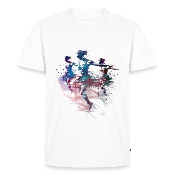 Natation synchronisée #sport - T-shirt Premium bio Homme - blanc - Devant - Nico (187cm)