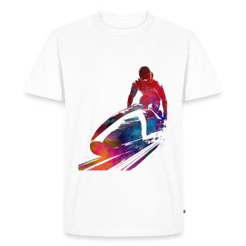 Art du sport de bobsleigh #bobsleigh #sport - T-shirt Premium bio Homme - blanc - Devant - Nico (187cm)
