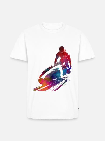 Bobsleigh sport art #bobsleigh #sport - Men's Premium Organic T-Shirt - white