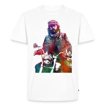 Motor racing #motor #sport - Men's Premium Organic T-Shirt - white - Front - Nico (187cm)