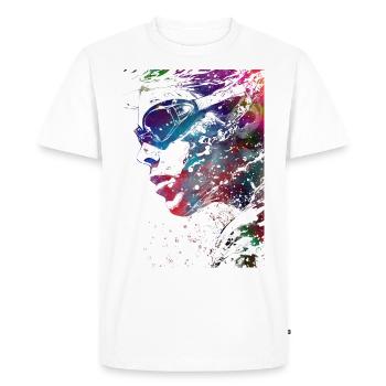 Sport de natation #swimmer #sport - T-shirt Premium bio Homme - blanc - Devant - Nico (187cm)