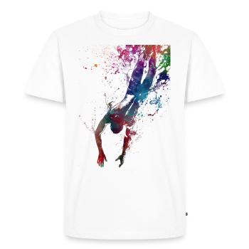 Sport de natation #swimmer #sport - T-shirt Premium bio Homme - blanc - Devant - Nico (187cm)