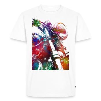 Motor racing #motor #sport - Men's Premium Organic T-Shirt - white - Front - Nico (187cm)