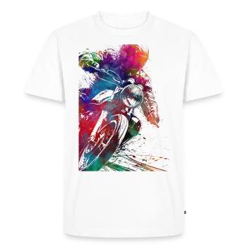 Motor racing #motor #sport - Men's Premium Organic T-Shirt - white - Front - Nico (187cm)