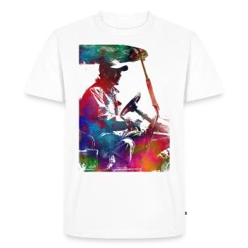 Sport des joueurs de golf #golf #sport - T-shirt Premium bio Homme - blanc - Devant - Nico (187cm)