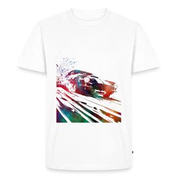Voitures de course #racing #sport - T-shirt Premium bio Homme - blanc - Devant - Nico (187cm)