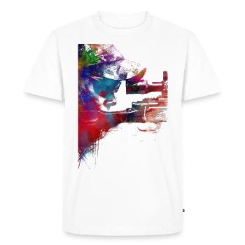 Tir sportif art #shooting #hunting - T-shirt Premium bio Homme - blanc - Devant - Nico (187cm)