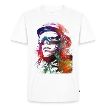 Alpiniste sport art #sport - T-shirt Premium bio Homme - blanc - Devant - Nico (187cm)