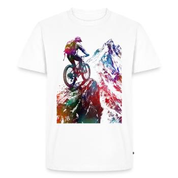 Cycling Bike sport article #cycling #sport #biking - Men's Premium Organic T-Shirt - white - Front - Nico (187cm)