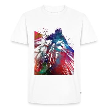 Motor racing #motor #sport - Men's Premium Organic T-Shirt - white - Front - Nico (187cm)