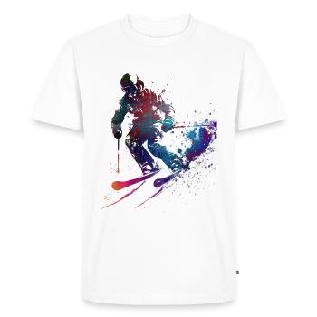 Ski sport art #ski #sport - T-shirt Premium bio Homme - blanc - Devant - Nico (187cm)