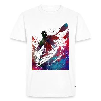 Kayaking sport art#kayaking - Men's Premium Organic T-Shirt - white - Front - Nico (187cm)
