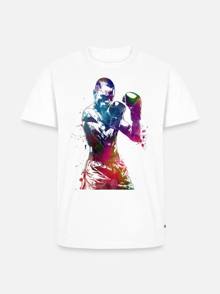 Boxsport #boxing - Männer Premium Bio T-Shirt - Weiß