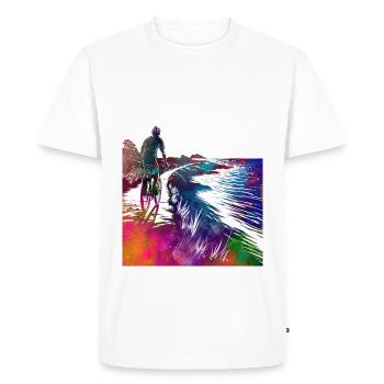 Cycling Bike sport article #cycling #sport #biking - Men's Premium Organic T-Shirt - white - Front - Nico (187cm)