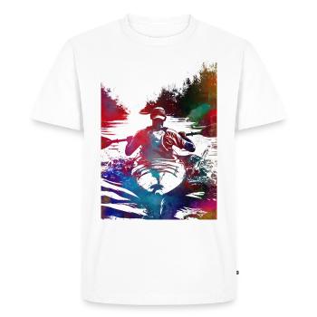 Kayaking sport art#kayaking - Men's Premium Organic T-Shirt - white - Front - Nico (187cm)