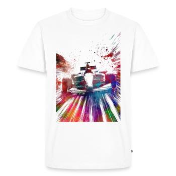 Voitures de course #racing #sport - T-shirt Premium bio Homme - blanc - Devant - Nico (187cm)