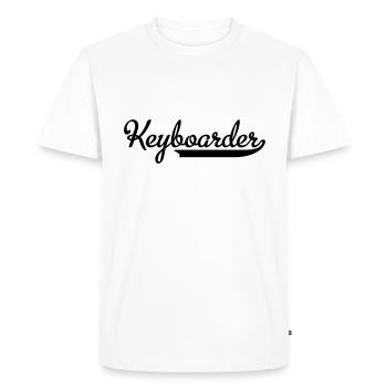 Keyboard - T-shirt Premium bio Homme - blanc - Devant - Nico (187cm)