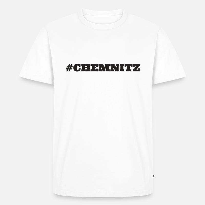 #Chemnitz Allemagne de l’Est - T-shirt Premium bio Homme - blanc