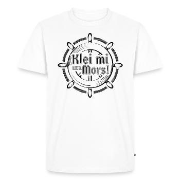 klei mi ann Mors black - Men's Premium Organic T-Shirt - white - Front - Nico (187cm)