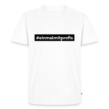 even with professionals professional job - Men's Premium Organic T-Shirt - white - Front - Nico (187cm)