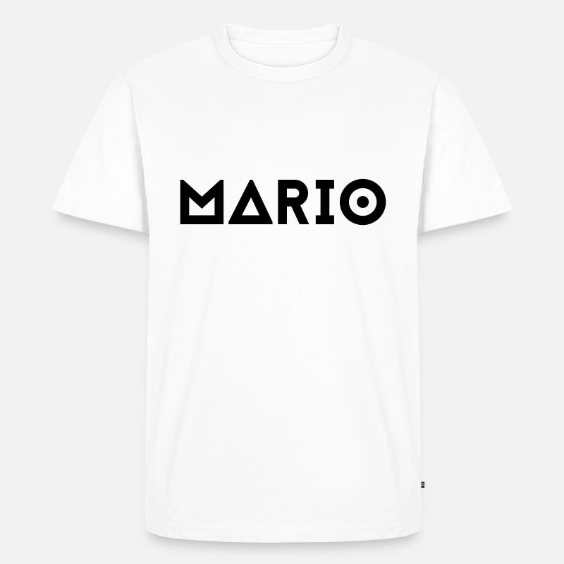 Vorname Mario - Männer Premium Bio T-Shirt - Weiß