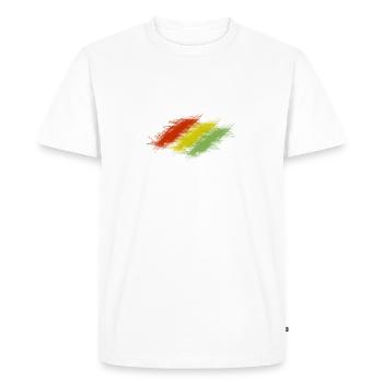 Rasta Scratches - T-shirt Premium bio Homme - blanc - Devant - Nico (187cm)