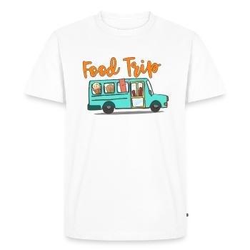 Voyage alimentaire! Visite de restauration rapide - T-shirt Premium bio Homme - blanc - Devant - Nico (187cm)