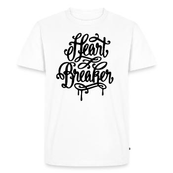 HeartBreaker - T-shirt Premium bio Homme - blanc - Devant - Nico (187cm)