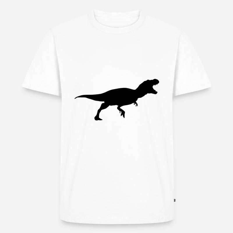 Albertosaurus dinosaurier - Männer Premium Bio T-Shirt - Weiß