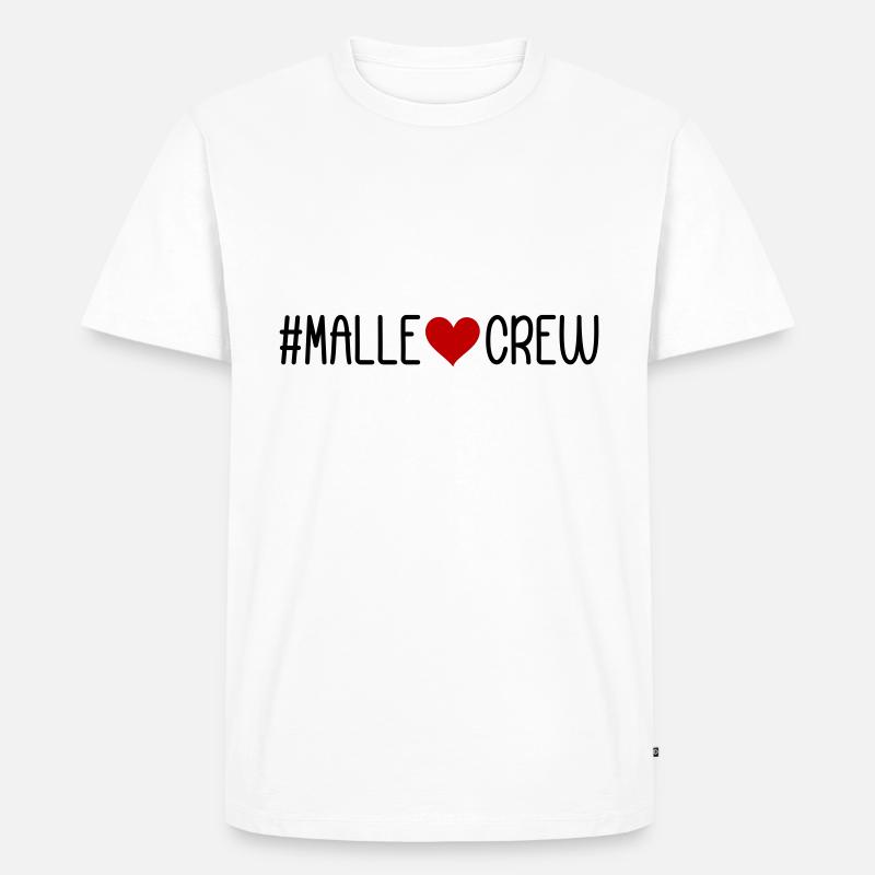 Malle Crew Mallorca - Männer Premium Bio T-Shirt - Weiß