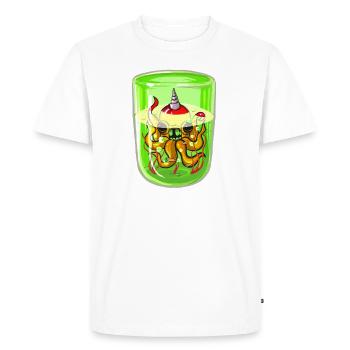 Poulpe Radioactif - T-shirt Premium bio Homme - blanc - Devant - Nico (187cm)