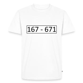 Panzerknacker Geschenk Idee - Männer Premium Bio T-Shirt - Weiß - Vorne - Nico (187cm)