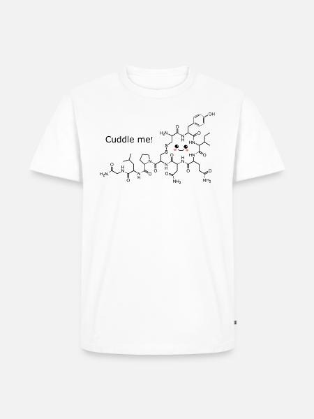 Oxytocin - Cuddle me - Black - Men's Premium Organic T-Shirt - white