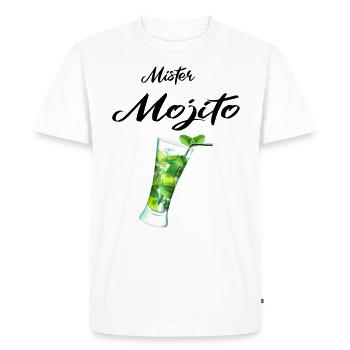 Mister Mojito - T-shirt Premium bio Homme - blanc - Devant - Nico (187cm)